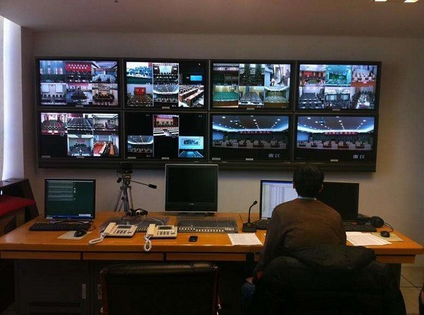 Decoration details of large security monitoring room