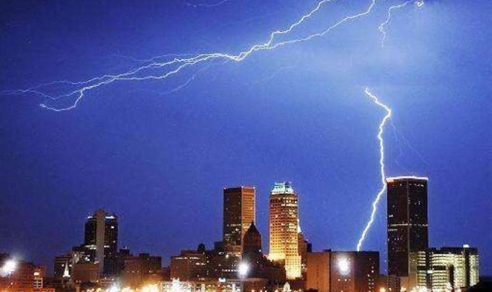 What lightning strike factors affect the security monitoring system