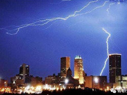 What lightning strike factors affect the security monitoring system